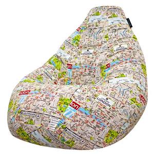 Кресло мешок груша BIG London Map