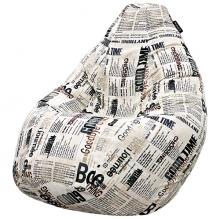 Кресло мешок груша SUPER BIG Newspaper