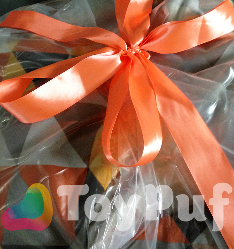 Подарочная лента оранжевого цвета - интернет магазин бескаркасной мебели Toypuf